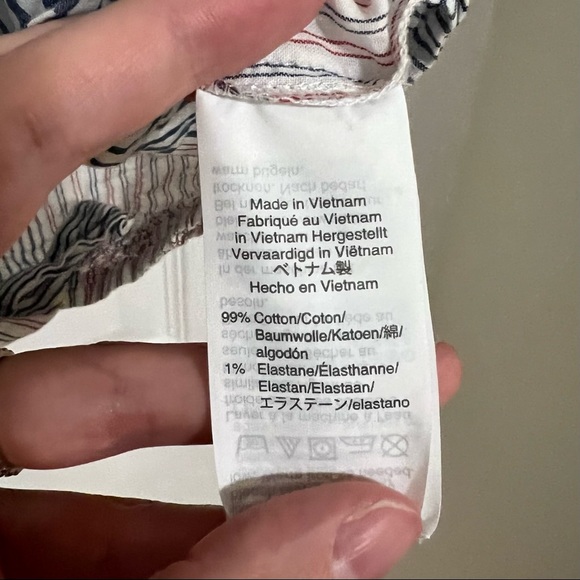 Madewell Short-Sleeve Tie-Front Shirt in Rawley Stripe - Picture 7 of 7